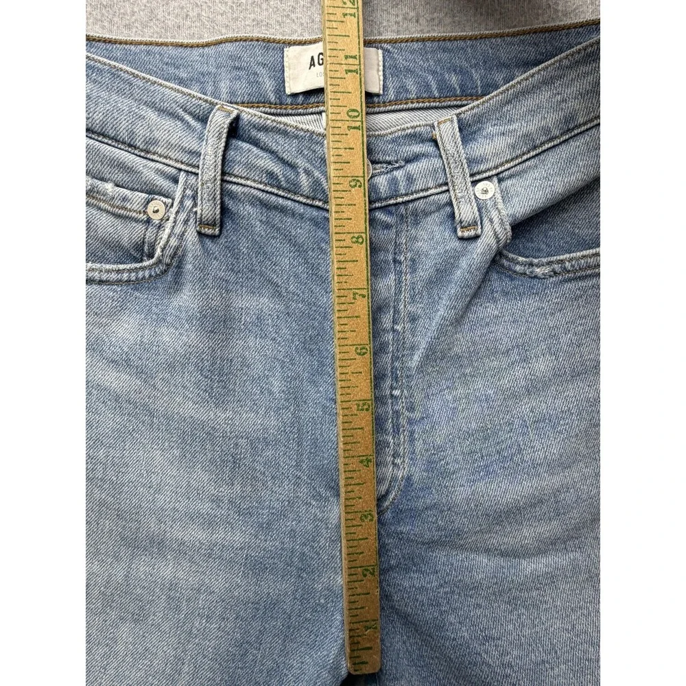 AGOLDE Nico Jeans Womens 25x28 Blue Mid‎ Rise Skinny Distressed Button Fly